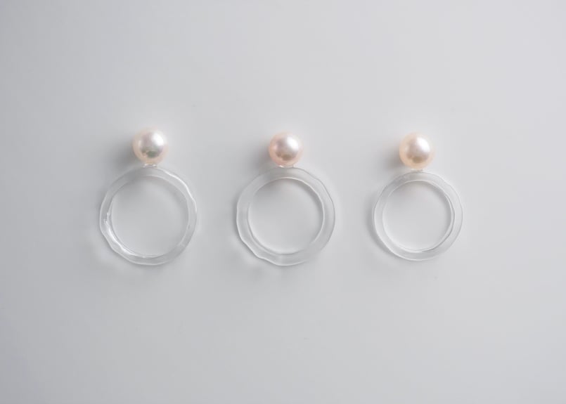新品 定価27500円 ウィムガゼット 2.718 レム 真珠 ガラス リング 新品 定価27500円 ウィムガゼット 2.718 レム 真珠 ガラス