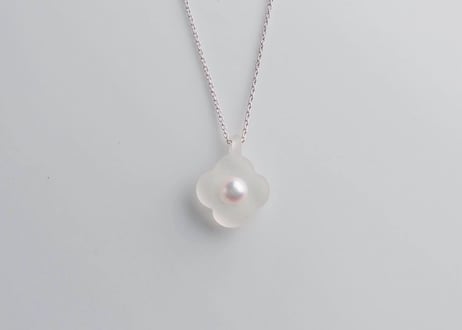 HANA Pendant necklace【Frost / Silver】