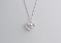 HANA Pendant necklace  【Clear / Silver】