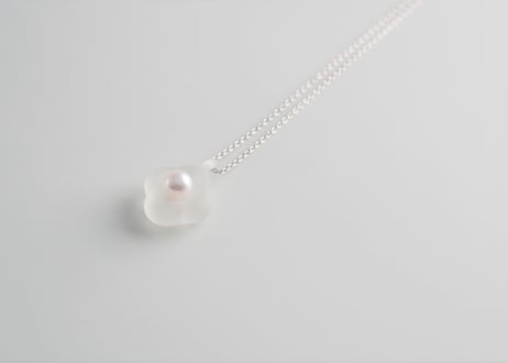 HANA Pendant necklace【Frost / Silver】