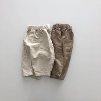 Almond linen pants