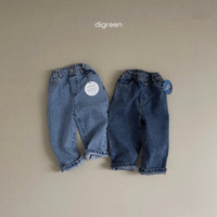 Bridged denim pants