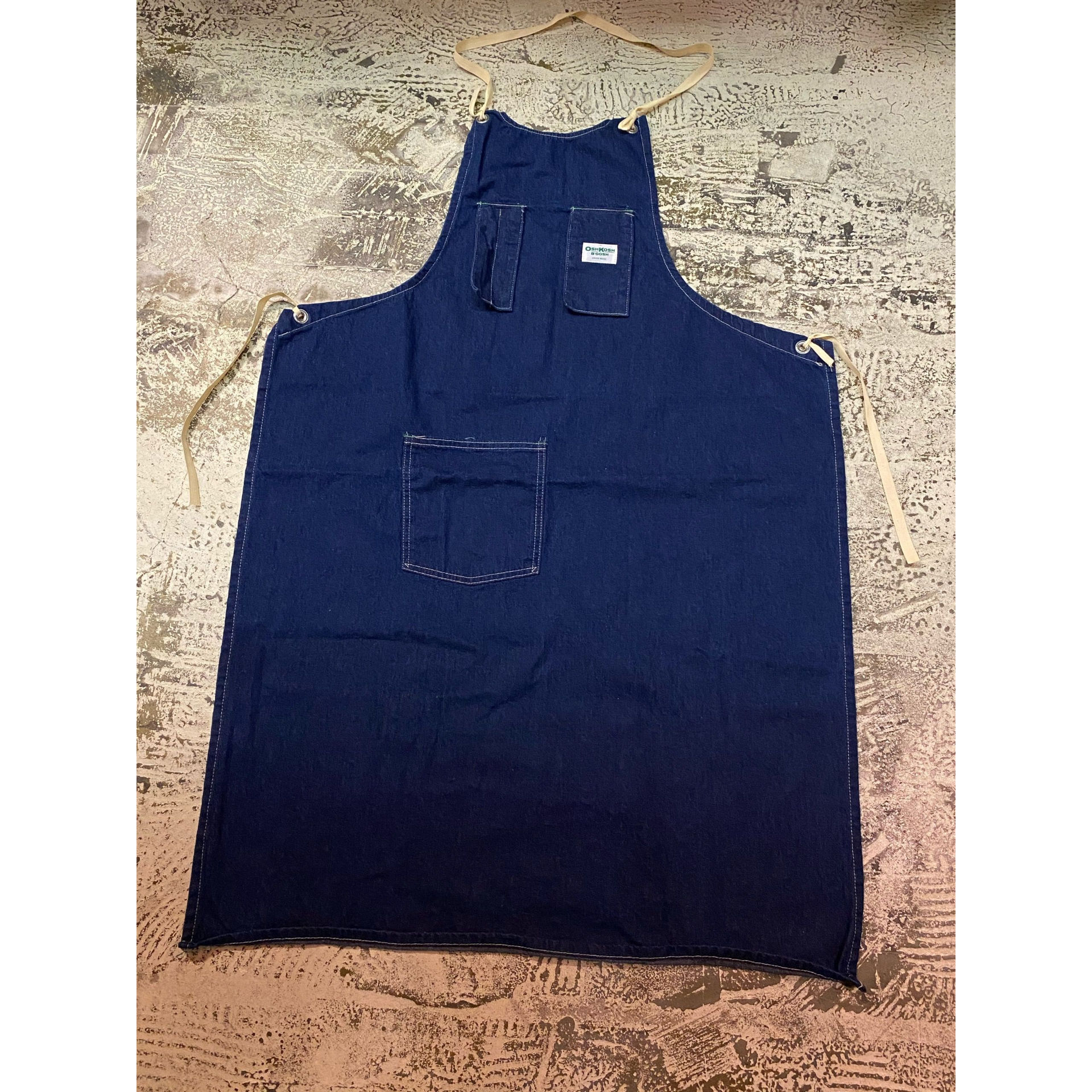 OSHKOSH Denim Work Apron Size:S | magnets osaka