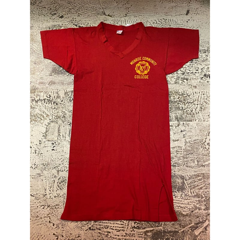 60s Champion ランナーズ Vネック Tシャツ S レアな両面プリント 60s Champion ランナーズ Vネック Tシャツ S レアな両面プリント