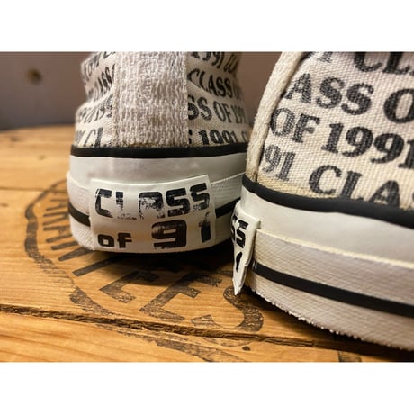1980s~1990s "CONVERSE GRADUATE CLASS OF 1991" Hi-Cut Sneaker Made In USA   Size:8 1/2