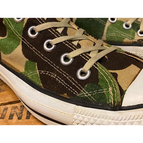 1980s CONVERSE ALL STAR Hi-Cut Sneaker "83 Camo" Made In USA   Size:7