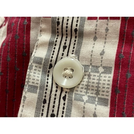 1950s "Mark Twain" S/S Vintage Cotton Patterned Shirt   Size:About S