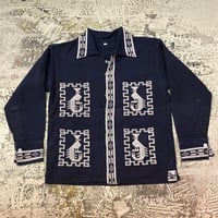 L/S Guatemala Embroidered Shirt   Size:About S