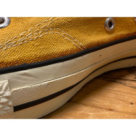 1980s CONVERSE ALL STAR Low-Cut Sneaker "Mustard" Made In USA   Size:8 1/2