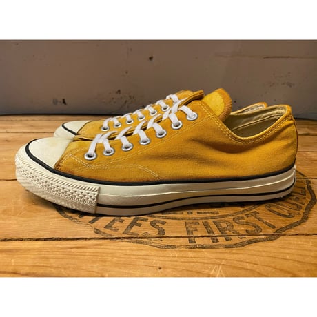 1980s CONVERSE ALL STAR Low-Cut Sneaker "Mustard" Made In USA   Size:8 1/2