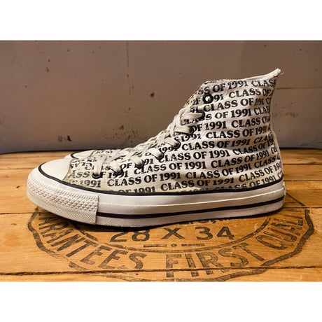 1980s~1990s "CONVERSE GRADUATE CLASS OF 1991" Hi-Cut Sneaker Made In USA   Size:8 1/2