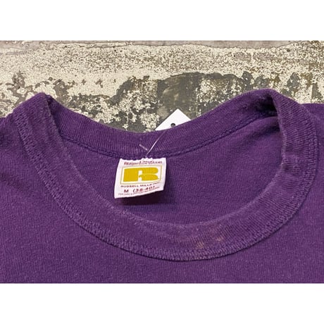 1960s~1970s "Russell" S/S Vintage Print T-Shirt   Size:M