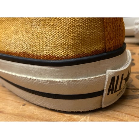 1980s CONVERSE ALL STAR Low-Cut Sneaker "Mustard" Made In USA   Size:8 1/2