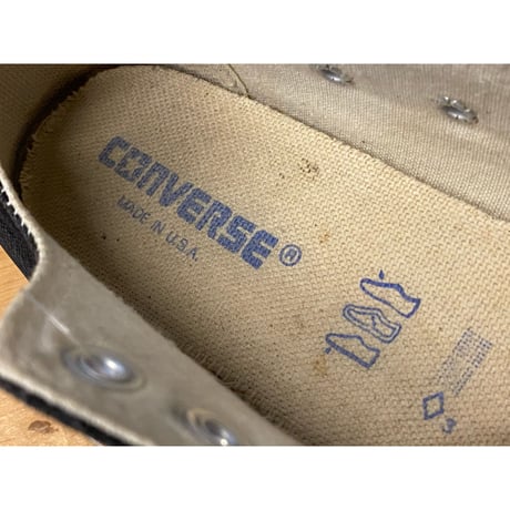 1990s CONVERSE ALL STAR Low-Cut Sneaker "Black" Made In USA Size:5