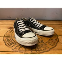 1990s CONVERSE ALL STAR Low-Cut Sneaker "Black" Made In USA Size:5
