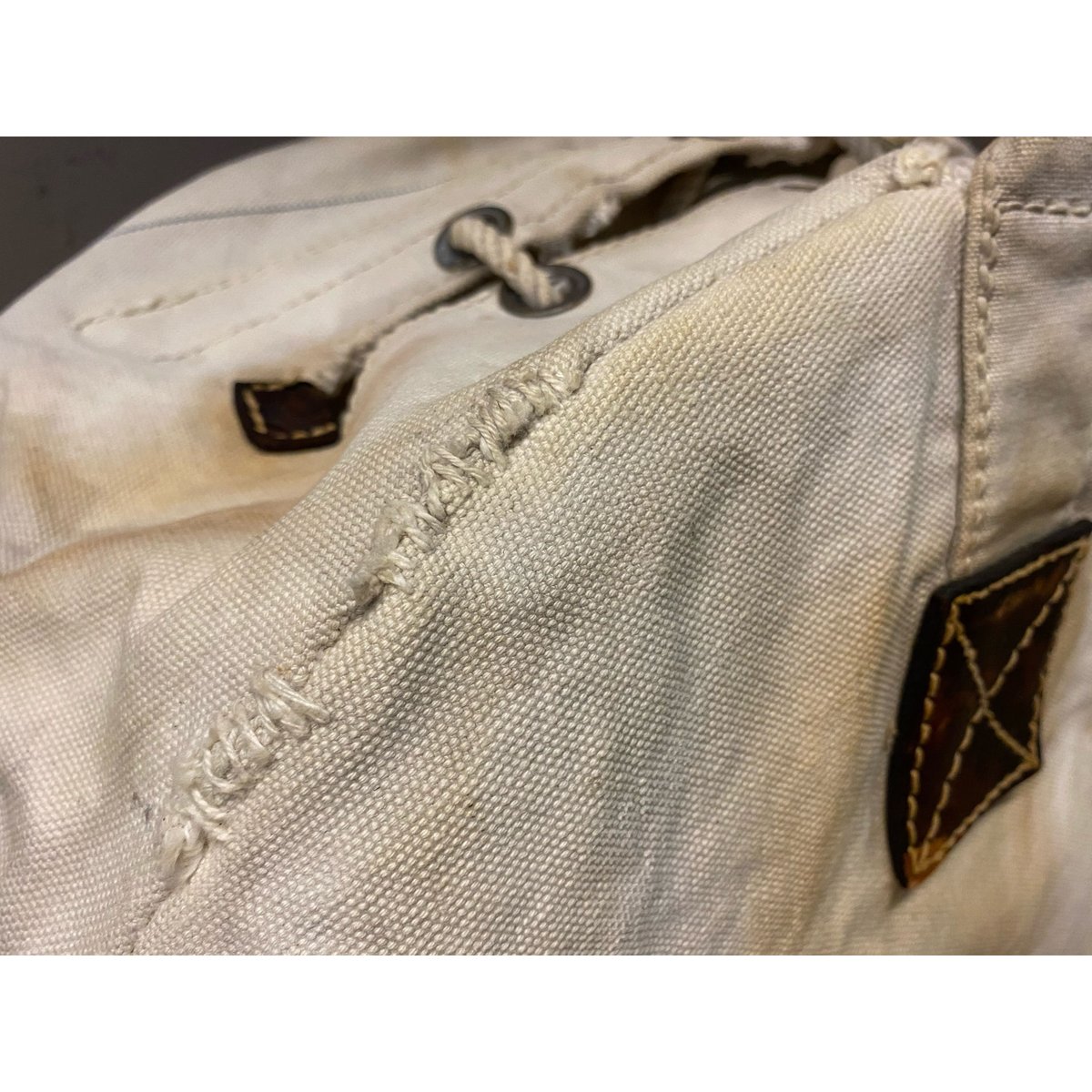 1940s U.S.Navy Canvas LaceUp Closure Bag | magn