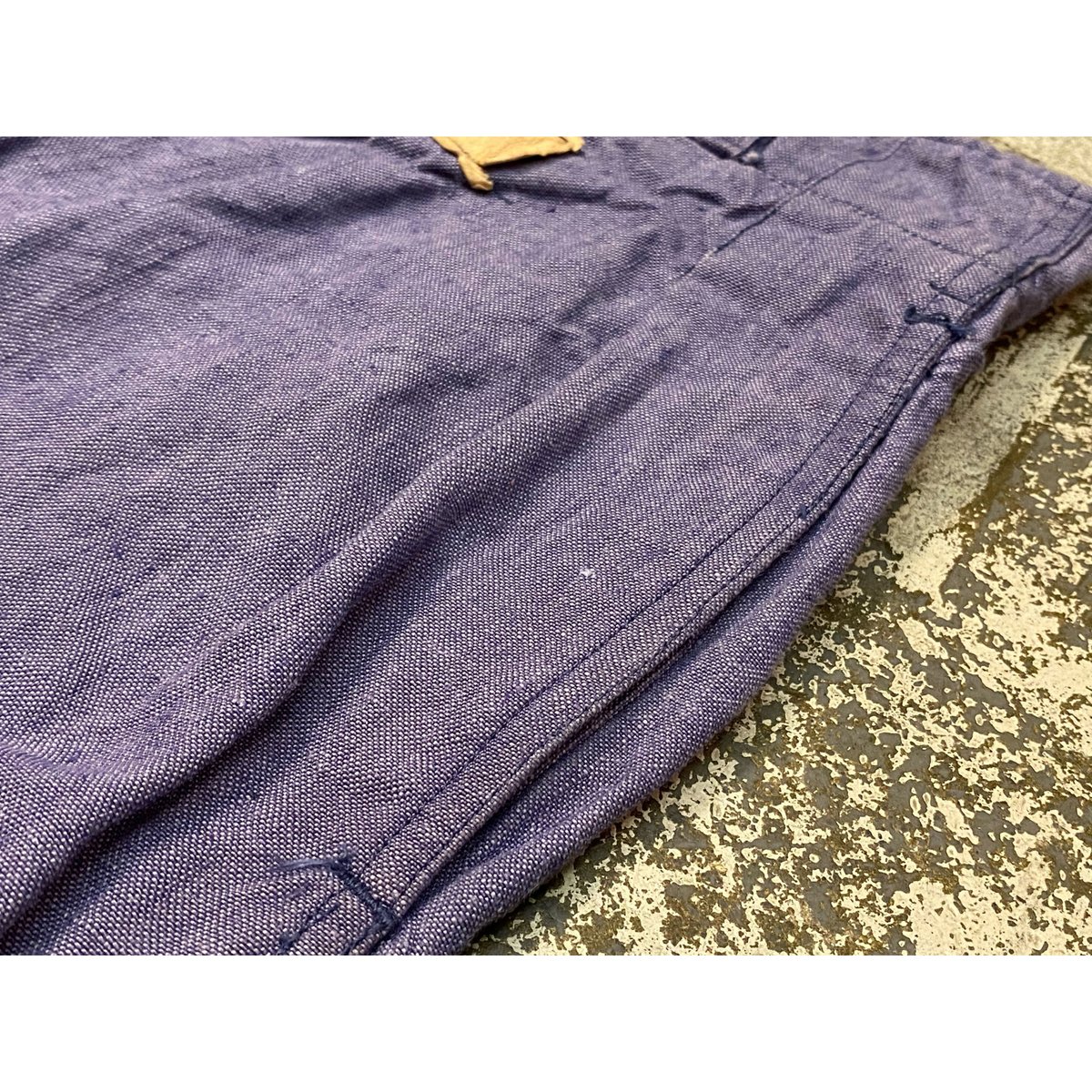 ①1950s French Navy Linen Shorts Size:33 | mag