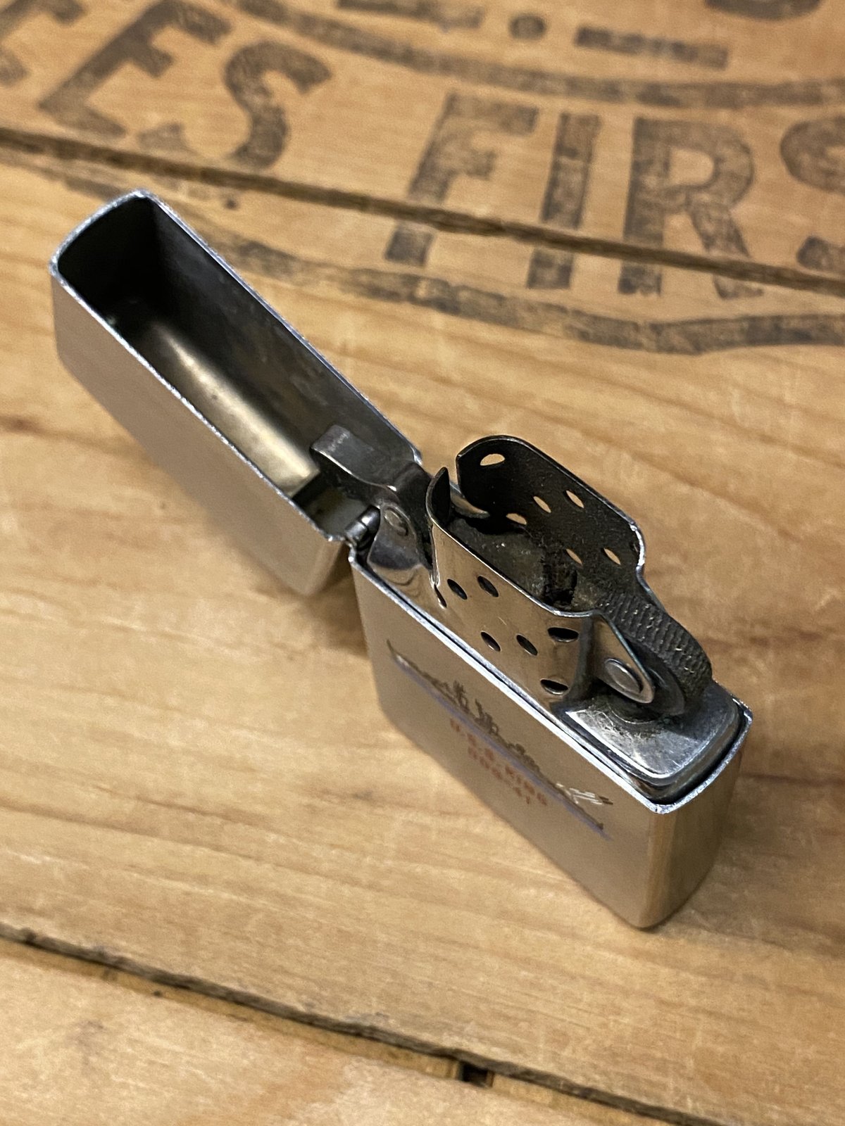 1984 “ZIPPO” USS Cigarette Lighter W/Case Box |