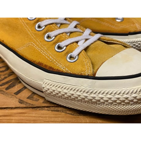1980s CONVERSE ALL STAR Low-Cut Sneaker "Mustard" Made In USA   Size:8 1/2