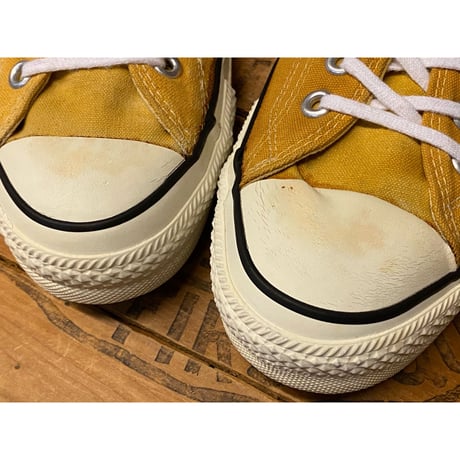 1980s CONVERSE ALL STAR Low-Cut Sneaker "Mustard" Made In USA   Size:8 1/2