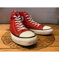 1990s CONVERSE ALL STAR Hi-Cut Sneaker "Red" Made In USA   Size:9