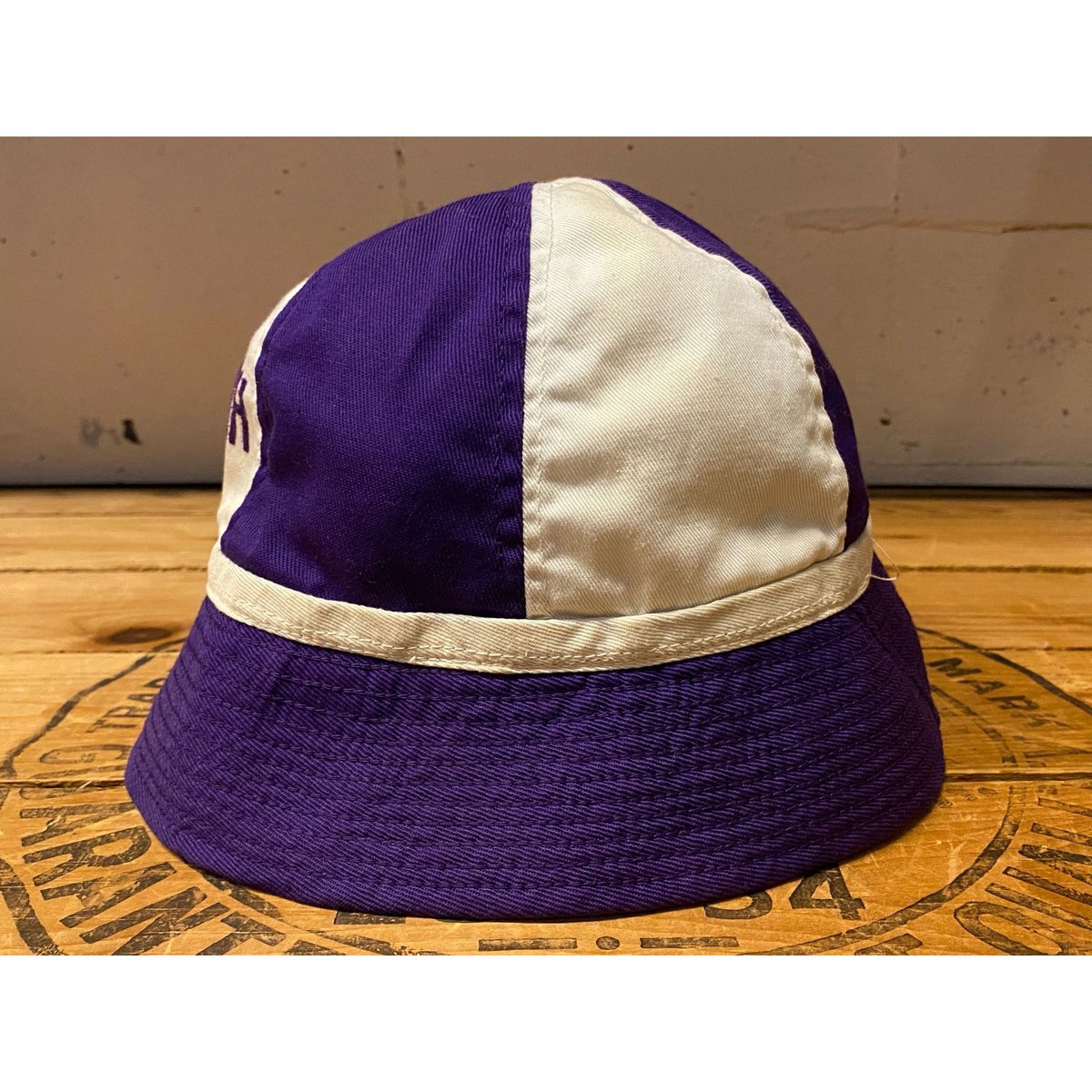 1950s~1960s Champion Runners Tag Vintage 2-tone Cotton Hat Size:L