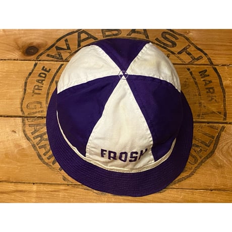1950s~1960s Champion Runners Tag Vintage 2-tone Cotton Hat   Size:L