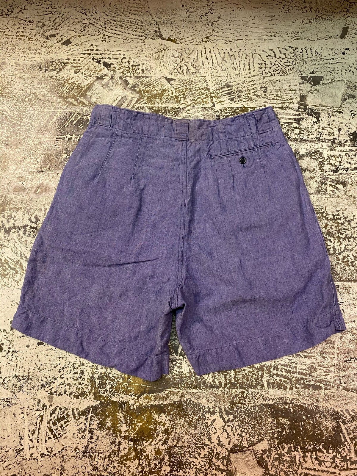 フランス海軍「FRENCH NAVY LINEN SHORTS」ハーフパンツ フランス海軍「FRENCH NAVY LINEN SHORTS」ハーフパンツ - メルカリ