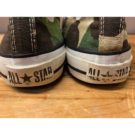 1980s CONVERSE ALL STAR Hi-Cut Sneaker "83 Camo" Made In USA   Size:7
