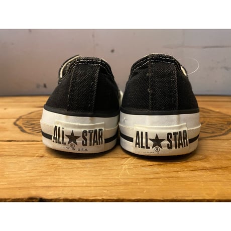 1990s CONVERSE ALL STAR Low-Cut Sneaker "Black" Made In USA Size:5