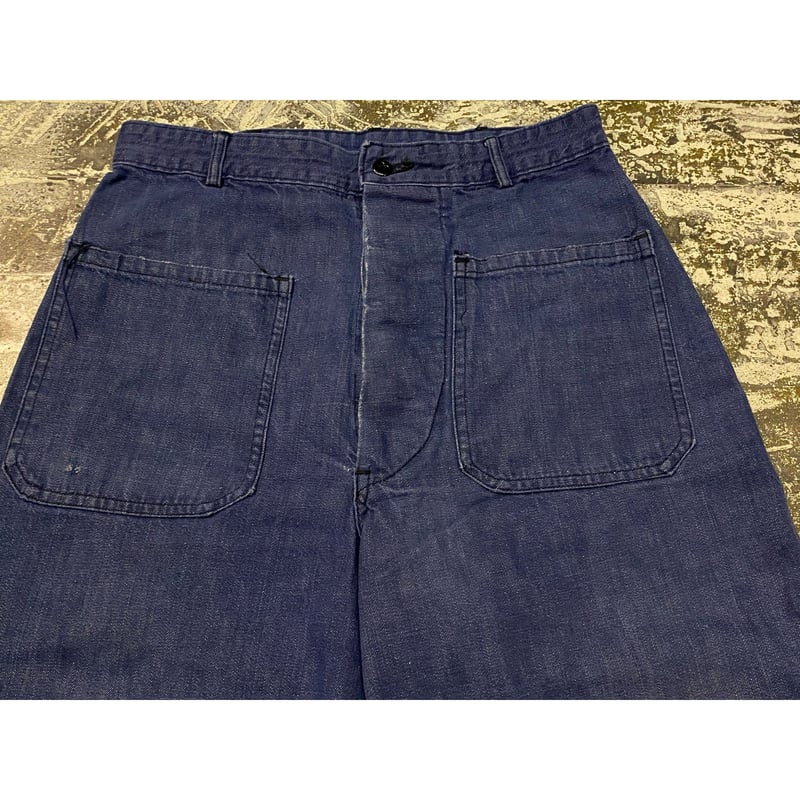 ②1950s U.S.Navy Denim Dungaree Utility Trouser ②1950s U.S.Navy Denim Dungaree Utility Trouser