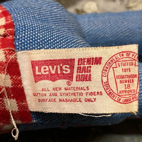 1970s Levi's Vintage Denim Rug Doll