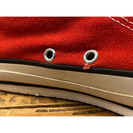 1990s CONVERSE ALL STAR Hi-Cut Sneaker "Red" Made In USA   Size:8 1/2