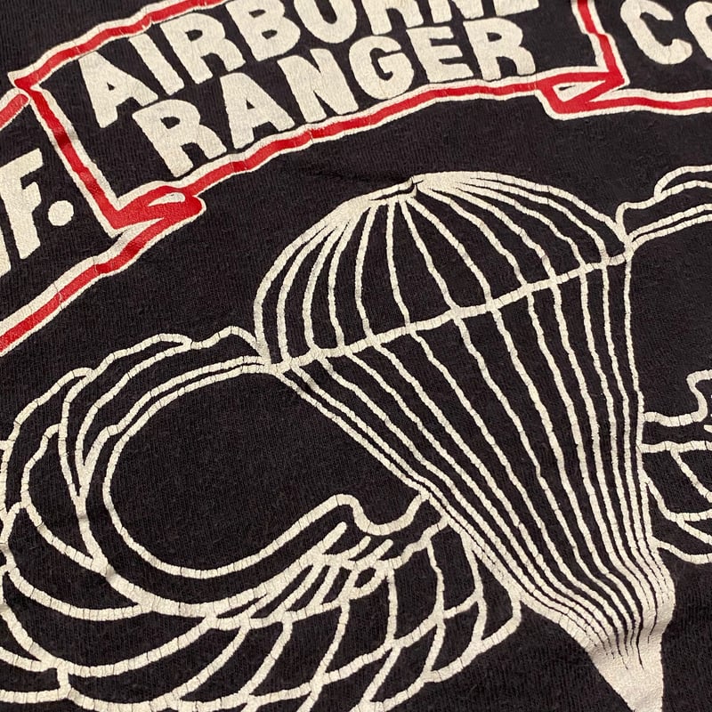 80's MADE IN  陸軍特殊部隊 空挺Tee 裾シングル 80's MADE IN CANADA 陸軍特殊部隊 空挺Tee 裾シングル 80's