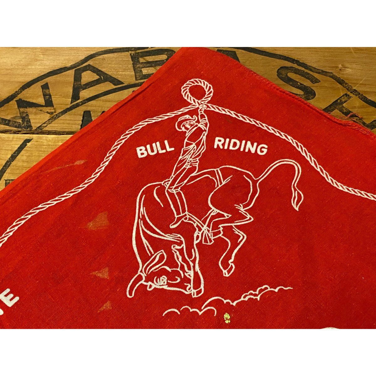 Lee BANDANA リー　バンダナ　50s 1950s ビンテージ 推定1950年代 Lee 牧場ブランド（焼印）柄 バンダナ | ロング