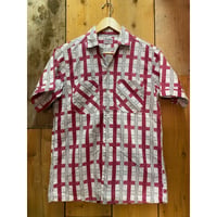 1950s "Mark Twain" S/S Vintage Cotton Patterned Shirt   Size:About S