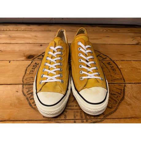 1980s CONVERSE ALL STAR Low-Cut Sneaker "Mustard" Made In USA   Size:8 1/2