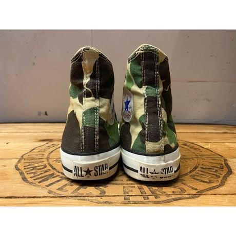 1980s CONVERSE ALL STAR Hi-Cut Sneaker "83 Camo" Made In USA   Size:7