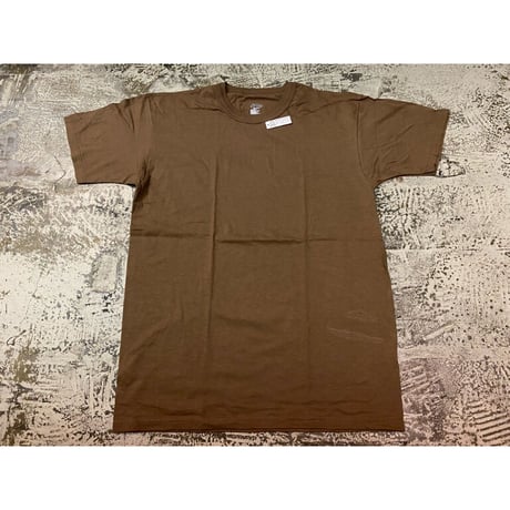 NOS "SOFFE" S/S Brown Solid T-Shirt   Size:L