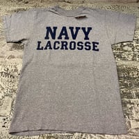 "NAVAL ACADEMY GIFT SHOP" S/S Navy Print T-Shirt   Size:S