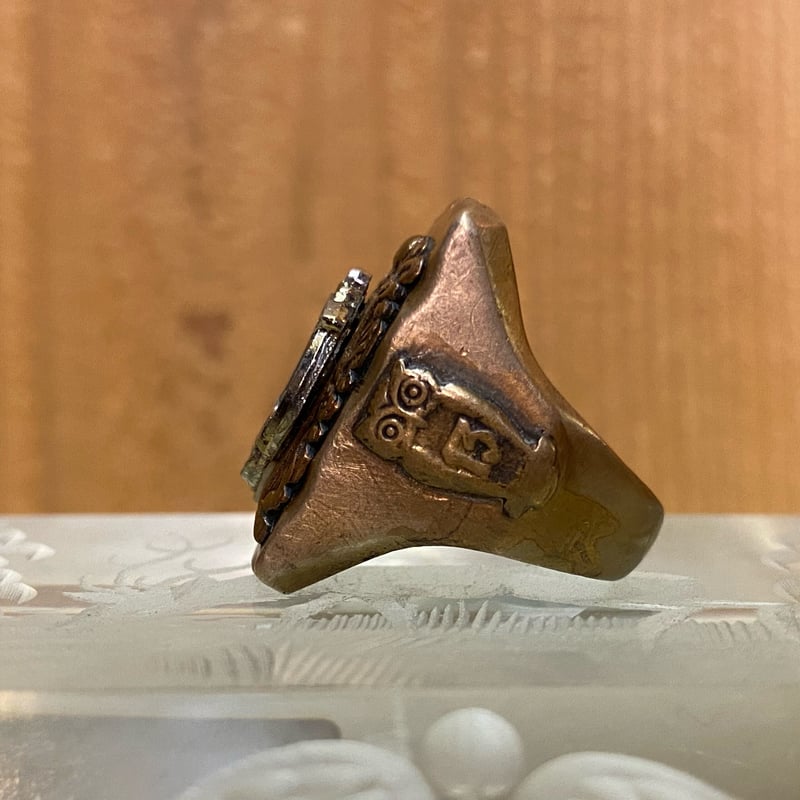 1940s Vintage USNR Mexican Biker Ring Size:約19号