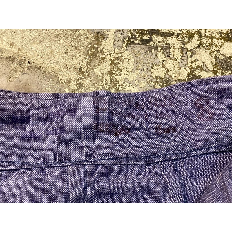 ①1950s French Navy Linen Shorts Size:33 | mag