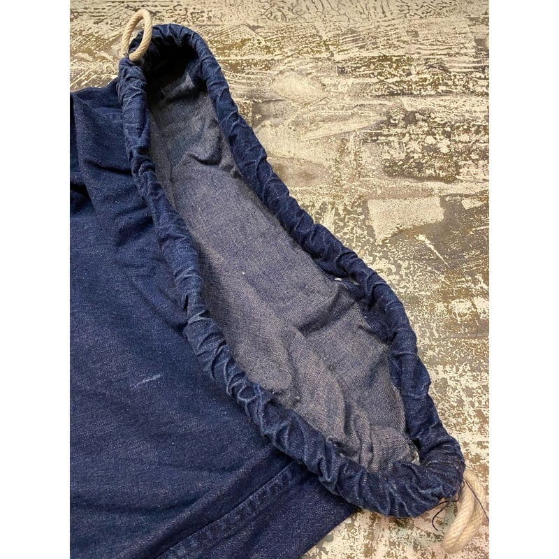 USNデニムランドリーバッグvintage耳付きインディゴブルー濃紺 fit=scale-down,w=1200