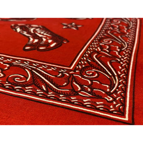 1960s Vintage Western Printed Bandana   Size:54x51(cm)