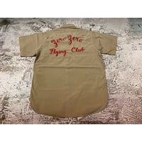 50's "Simpson's" S/S Vintage Poplin Cotton Work Shirt W/Roping Stitch   Size:15 1/2