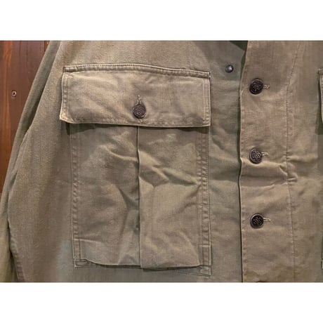 1940's U.S.Army M-1943 H.B.T. Combat Shirt Size:44-Regular
