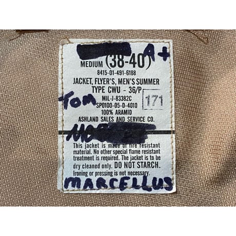 2005' U.S.Air Force CWU-36/P Tan Color Flight Jacket Size:Medium