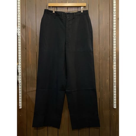 1940's Black Wool Slacks Size:33x31