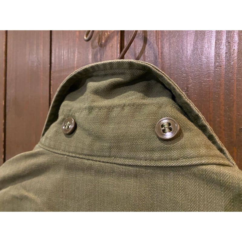 1940's U.S.Army M-43 H.B.T. Combat Shirt Size:4