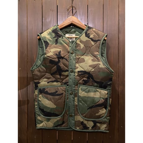 JOHN OWNBEY  NOS M-81Camouflage Quilting Woobie Vest  Made In USA  Size:S